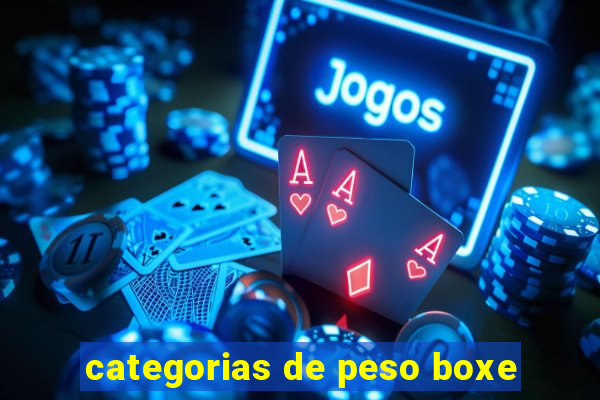 categorias de peso boxe